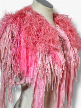 Lade das Bild in den Galerie-Viewer, FRINGE COLLAR // rose - pink