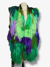 Lade das Bild in den Galerie-Viewer, HAND EMBROIDERED VEST // green-purple