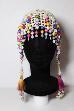 Lade das Bild in den Galerie-Viewer, CROCHET HEADPIECE // popcorn multi - creme