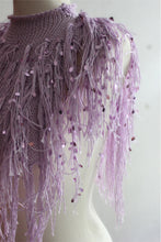 Lade das Bild in den Galerie-Viewer, KNITTED SHOULDERPIECE // LILAC
