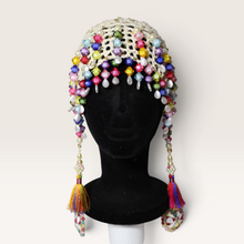 Lade das Bild in den Galerie-Viewer, CROCHET HEADPIECE // popcorn multi - creme