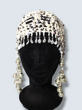 Lade das Bild in den Galerie-Viewer, CROCHET HEADPIECE // silver-creme