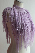 Lade das Bild in den Galerie-Viewer, KNITTED SHOULDERPIECE // LILAC