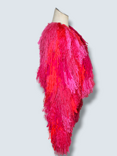 Lade das Bild in den Galerie-Viewer, FRINGE JACKET // CROPPED Pink-neon red