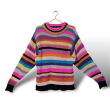 Lade das Bild in den Galerie-Viewer, KNITTED SWEATER - Rainbow stripes