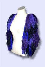Lade das Bild in den Galerie-Viewer, FRINGE VEST // electric blue , lilac