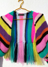 Lade das Bild in den Galerie-Viewer, KNITTED BOLERO // Rainbow stripes