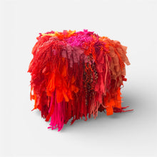 Lade das Bild in den Galerie-Viewer, RED/ORANGE FRINGE CUBE