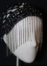 Lade das Bild in den Galerie-Viewer, DISCO SEQUIN - CROCHET HEADPIECE // black-iris