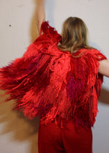 Lade das Bild in den Galerie-Viewer, FRINGE VEST // red , neon orange