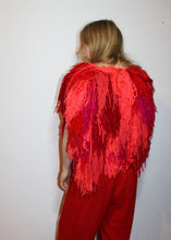Lade das Bild in den Galerie-Viewer, FRINGE VEST // red , neon orange