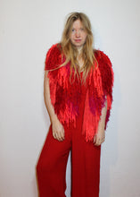 Lade das Bild in den Galerie-Viewer, FRINGE VEST // red , neon orange