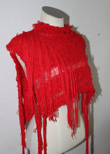 Lade das Bild in den Galerie-Viewer, KNITTED COLLAR / SHOULDERPIECE - red