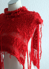 Lade das Bild in den Galerie-Viewer, KNITTED COLLAR / SHOULDERPIECE - red