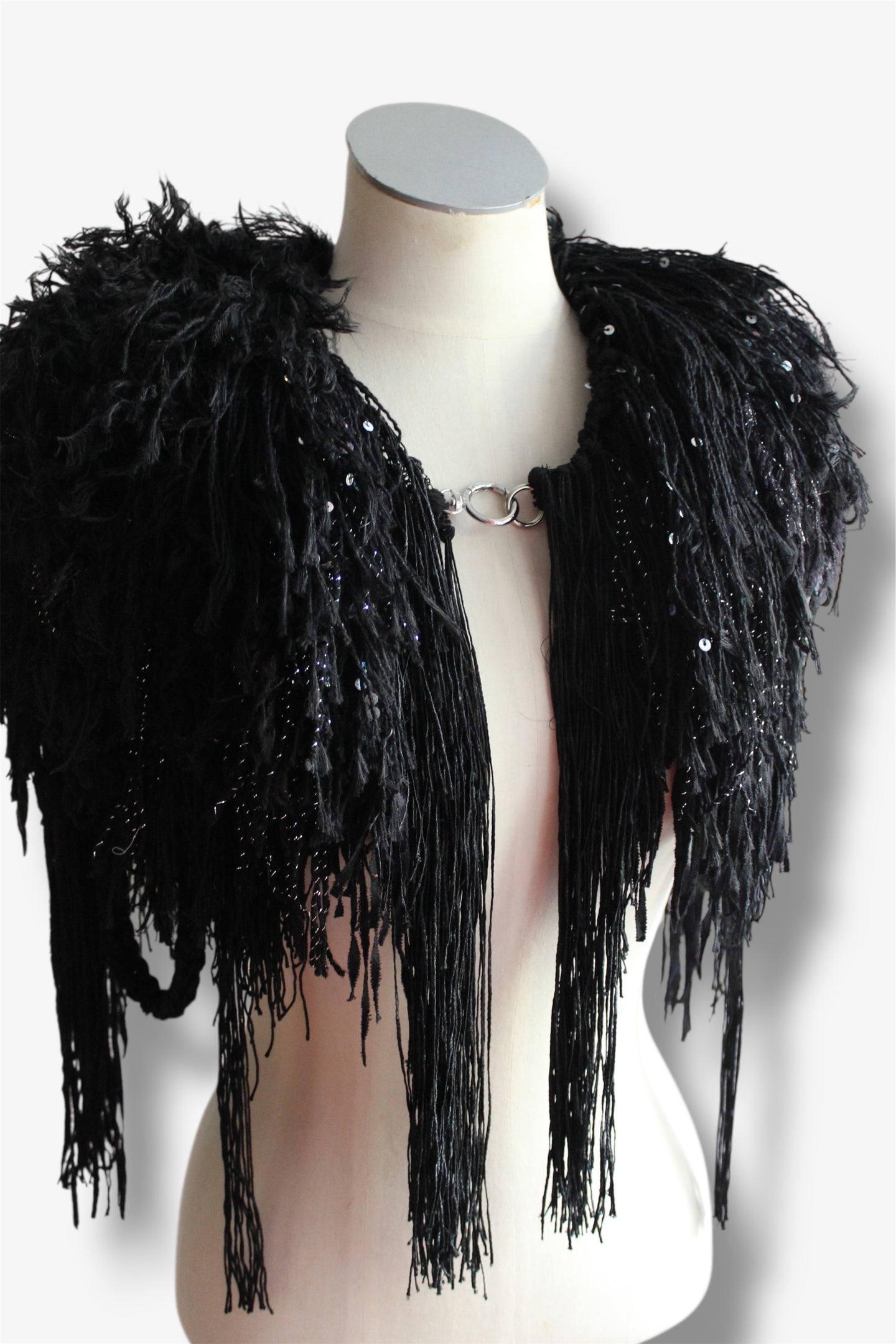 FRINGE COLLAR // BLACK