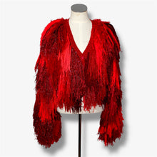Lade das Bild in den Galerie-Viewer, FRINGE JACKET // CROPPED RED
