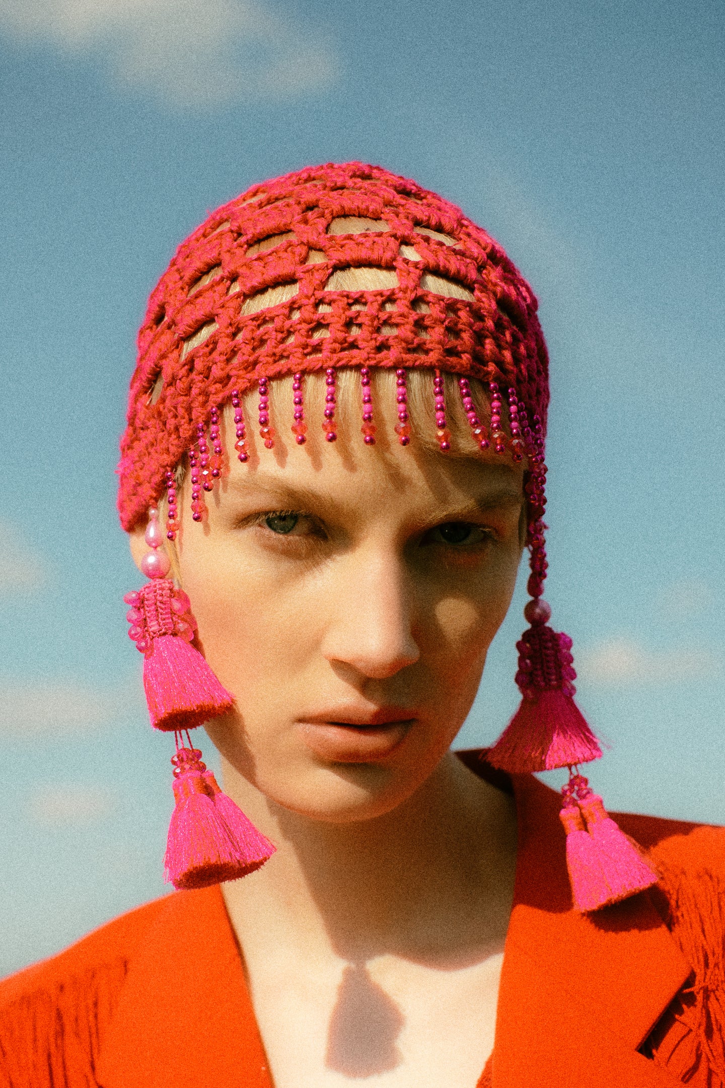 CROCHET HEADPIECE // Pink