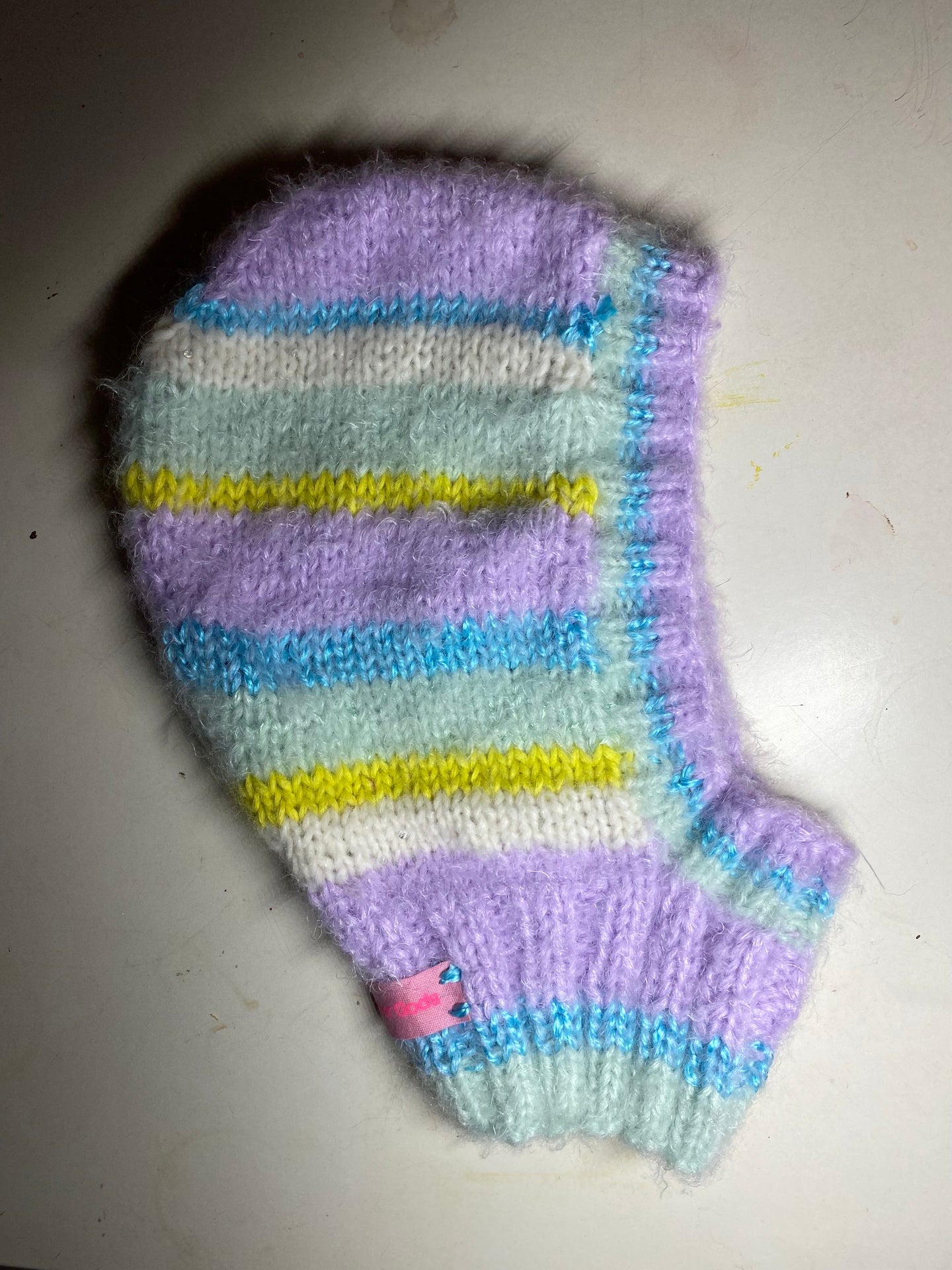 BALACLAVA // pastel blue stripes