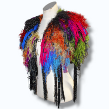Lade das Bild in den Galerie-Viewer, FRINGE COLLAR // Glitter Rainbow
