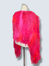 Lade das Bild in den Galerie-Viewer, FRINGE JACKET // CROPPED Pink-neon red
