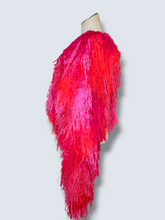 Lade das Bild in den Galerie-Viewer, FRINGE JACKET // CROPPED Pink-neon red
