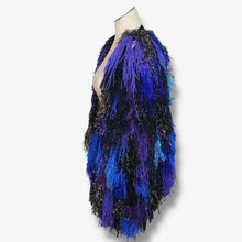 Lade das Bild in den Galerie-Viewer, FRINGE COAT short // ELECTRIC BLUE / PURPLE
