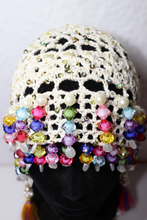 Lade das Bild in den Galerie-Viewer, CROCHET HEADPIECE // popcorn multi - creme
