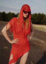 Lade das Bild in den Galerie-Viewer, CROCHET HEADPIECE/ WIG  // fire red
