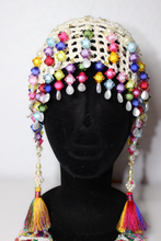 Lade das Bild in den Galerie-Viewer, CROCHET HEADPIECE // popcorn multi - creme
