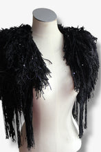 Lade das Bild in den Galerie-Viewer, FRINGE COLLAR // BLACK
