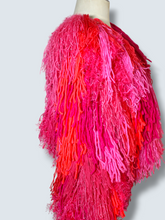 Lade das Bild in den Galerie-Viewer, FRINGE JACKET // CROPPED Pink-neon red
