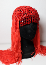 Lade das Bild in den Galerie-Viewer, CROCHET HEADPIECE/ WIG  // fire red
