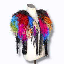 Lade das Bild in den Galerie-Viewer, FRINGE COLLAR // Glitter Rainbow
