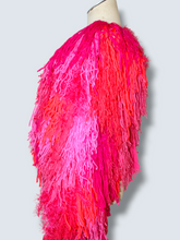 Lade das Bild in den Galerie-Viewer, FRINGE JACKET // CROPPED Pink-neon red
