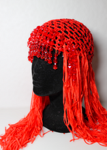 Lade das Bild in den Galerie-Viewer, CROCHET HEADPIECE/ WIG  // fire red
