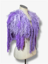 Lade das Bild in den Galerie-Viewer, FRINGE COLLAR // purple
