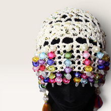 Lade das Bild in den Galerie-Viewer, CROCHET HEADPIECE // popcorn multi - creme
