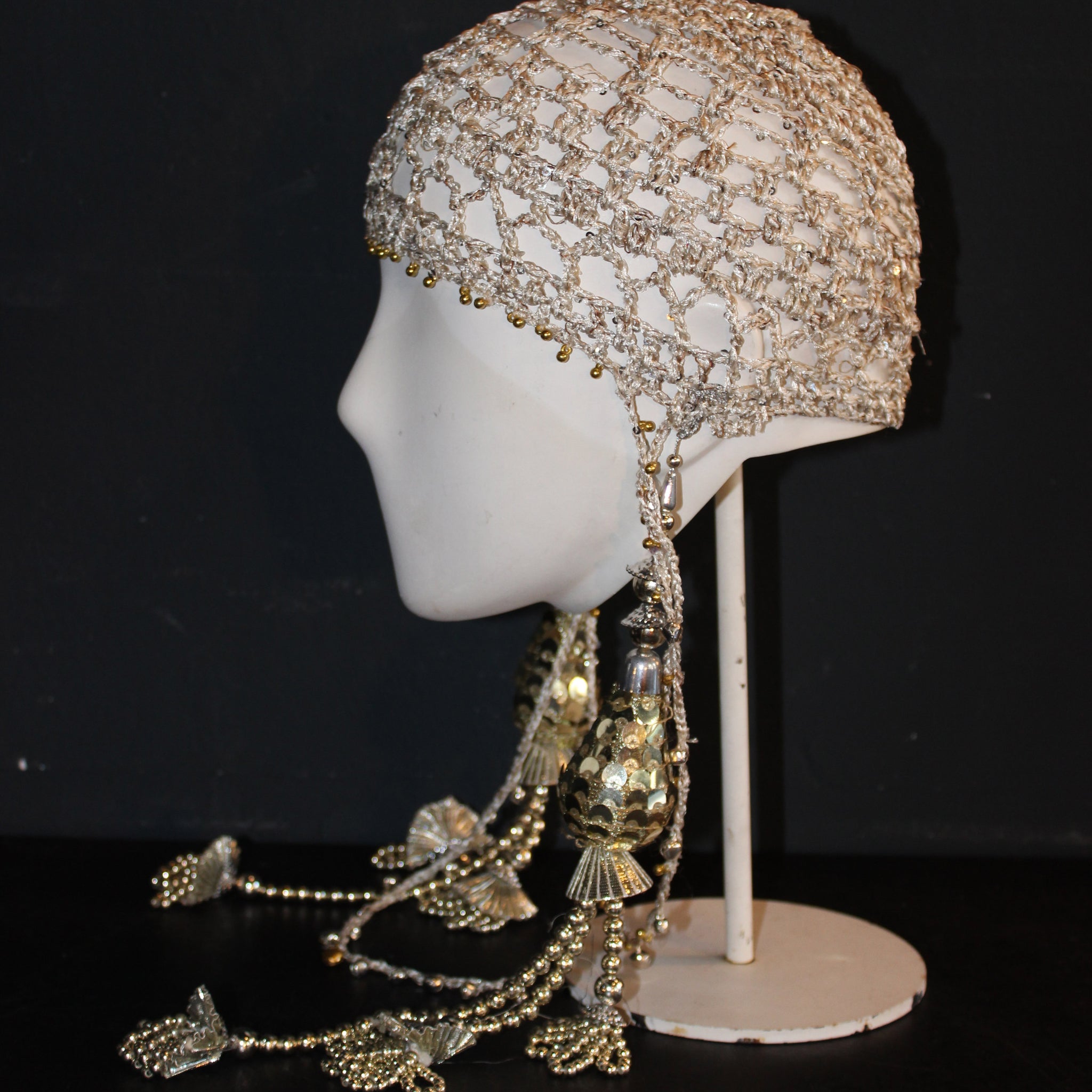GOLDEN CROCHET HEADPIECE – Lena Voutta